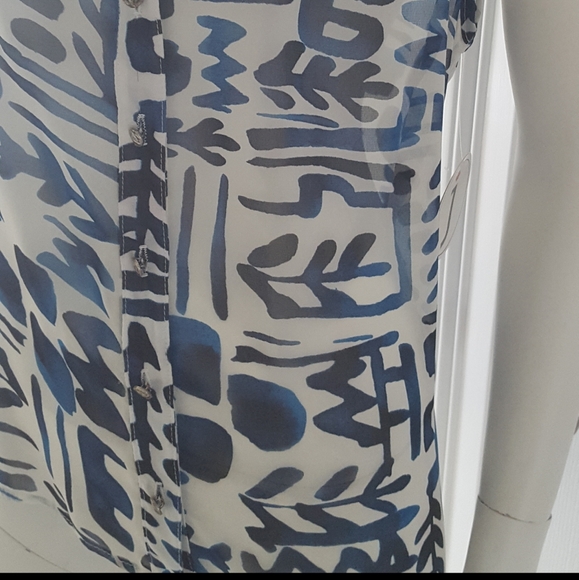 SOLD Sleeveless Top L Blue ASM J Collection NWT - Picture 5 of 8